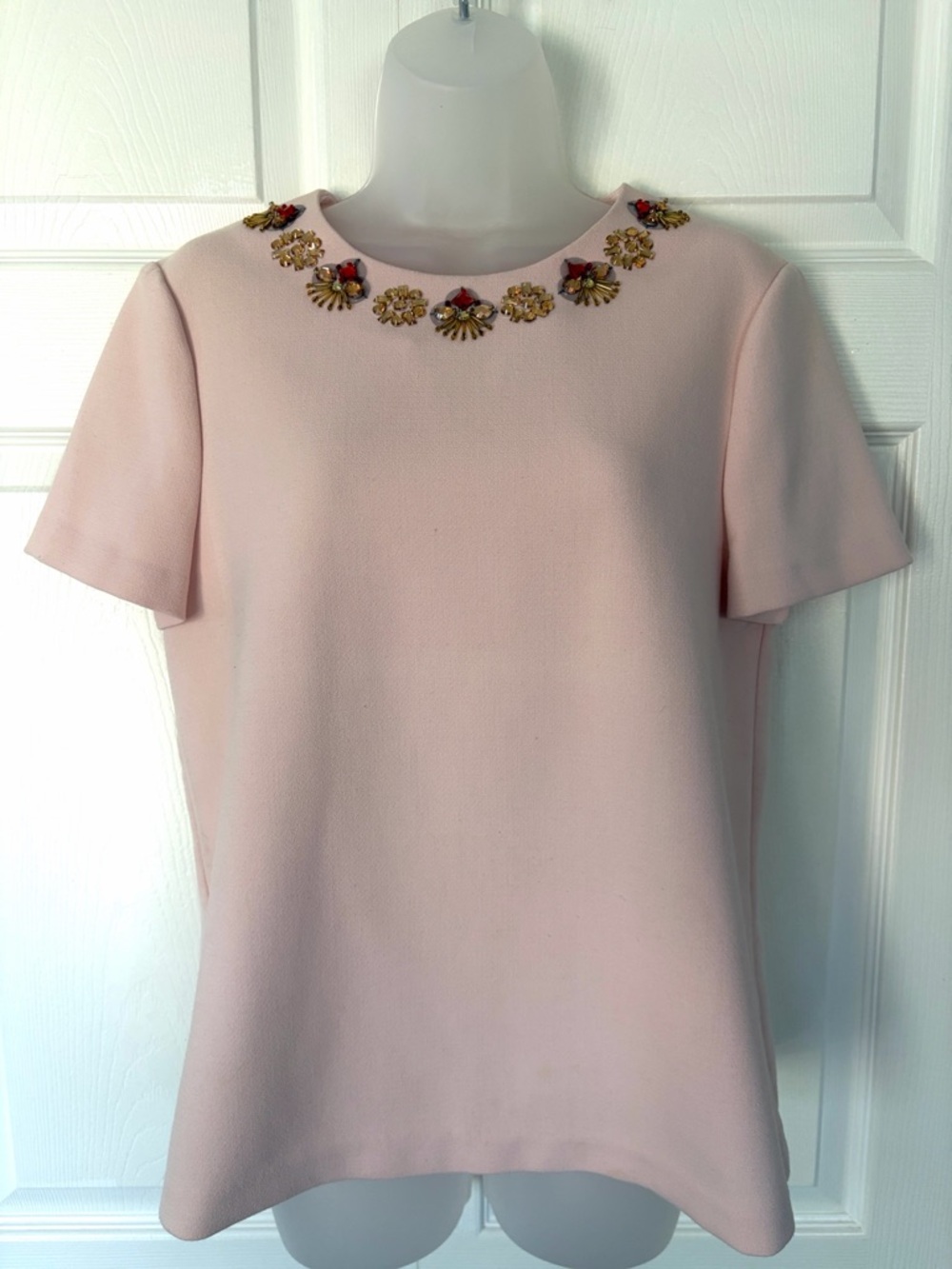 Kate Spade Women’s Top Alexandria Pink
Rhinestone Embellished Shirt Size 8 - Picture 4 of 15